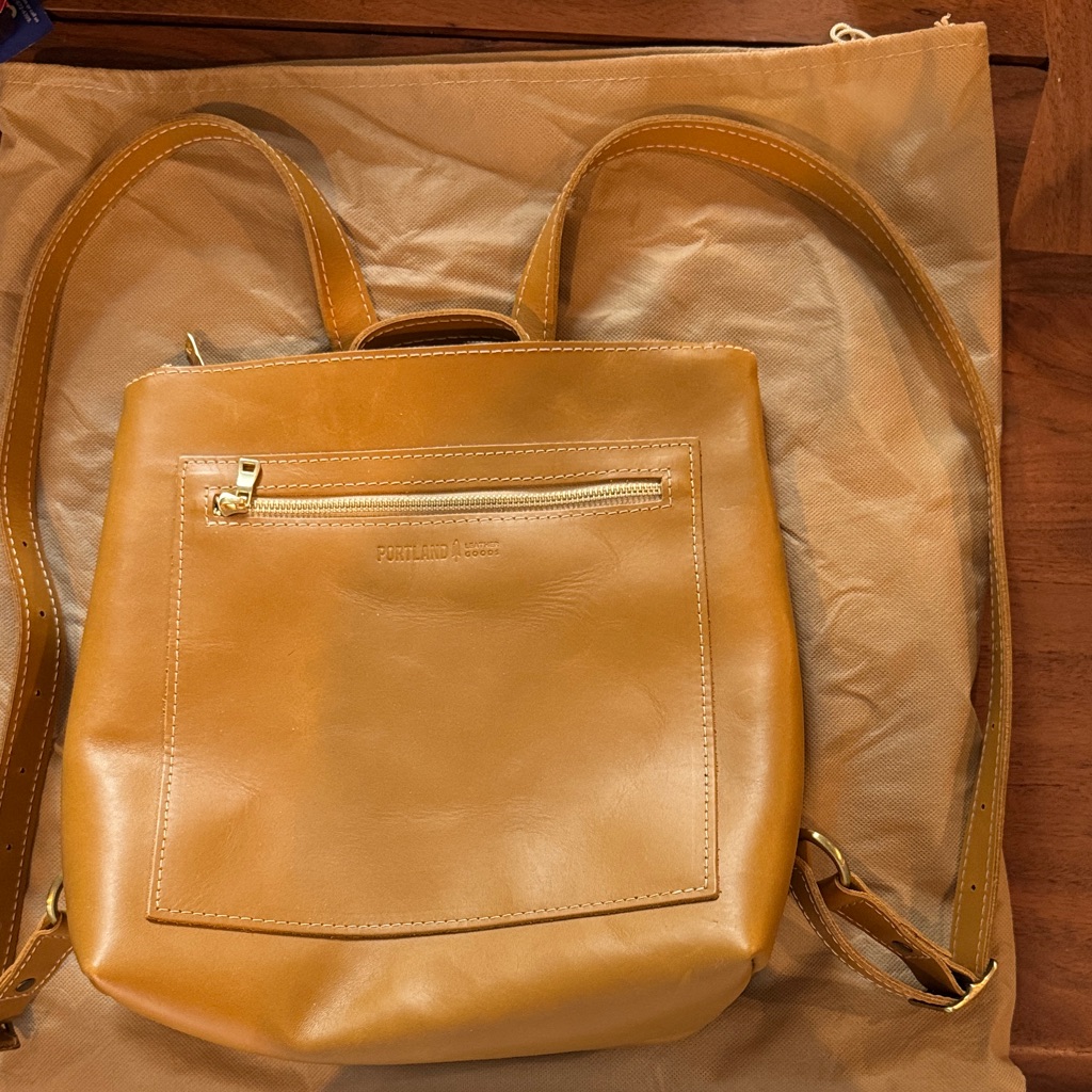 Portland Leather Mustard Backpack